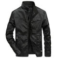 Jaqueta Masculina De Inverno Motoqueiro Gola Em Pé - Promoção de Inverno 2025