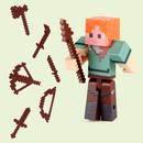 Blocos Magnéticos Colecionáveis Infantil estilo Minecraft – Conjunto de Montagem Educativo