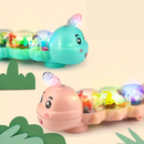 Brinquedo de Engatinhar em Formato de Lagarta – Com Luzes, Música e Movimento Automático