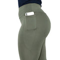 Calça Legging Feminina Térmica Flanelada com Bolsos