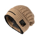 Gorro de Tricô Forrado Unissex para Inverno