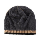 Gorro de Tricô Forrado Unissex para Inverno