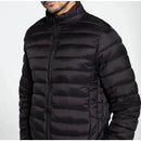 Jaqueta Puffer Masculina Forrada com Capuz Impermeável