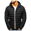 Jaqueta Puffer Masculina de Frio Intenso Impermeável com Capuz Removível
