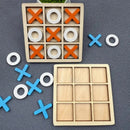 Jogo da Velha Montessori em Madeira – Brinquedo Educativo de Raciocínio para Crianças – Compre 2 Leve 3