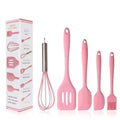Kit 5 Utensílios de Cozinha em Silicone Resistente ao Calor