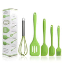 Kit 5 Utensílios de Cozinha em Silicone Resistente ao Calor