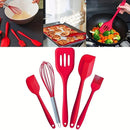 Kit 5 Utensílios de Cozinha em Silicone Resistente ao Calor