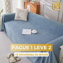 [PAGUE 1 LEVE 2] Capa de Sofá Leandra (Luxo Minimalista Para sua Sala de Estar) +BRINDES: 2 Capas Para Almofadas