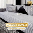 [LEVE 2 PAGUE 1] Capa de Sofá Monna Impermeável em Algodão Egípcio e Chenille + BRINDES: 2 Capas Para Almofdada