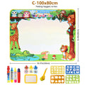 Tapete Mágico de Desenho com Água 100x80cm – Brinquedo Educativo Reutilizável com Canetas Mágicas para Crianças