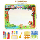 Tapete Mágico de Desenho com Água 100x80cm – Brinquedo Educativo Reutilizável com Canetas Mágicas para Crianças