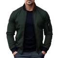 Jaqueta Masculina Casual Básico Com Zíper -Promoção de Inverno 2025
